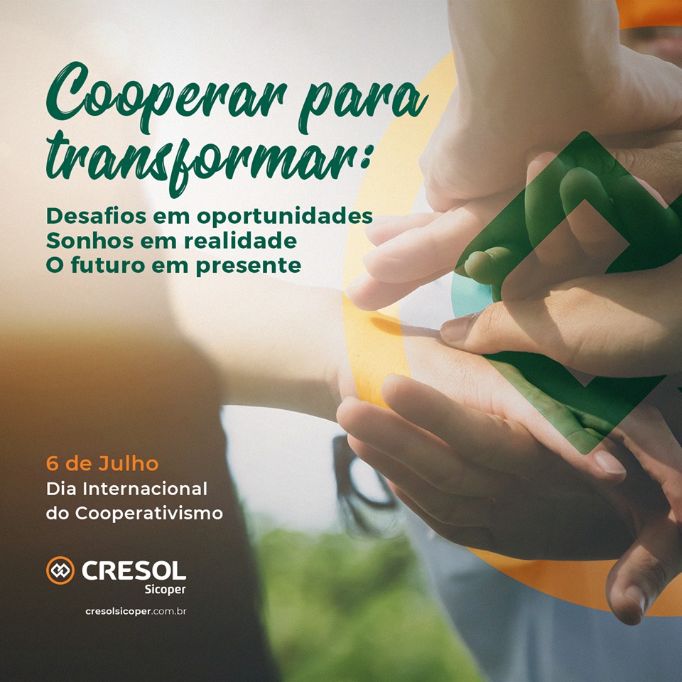 6 de julho é Dia Internacional do Cooperativismo